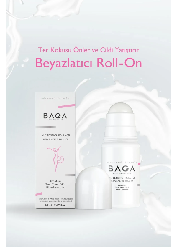Baga Beyazlatıcı & Koku Önleyici & Ter önleyici Roll-on 50 ml