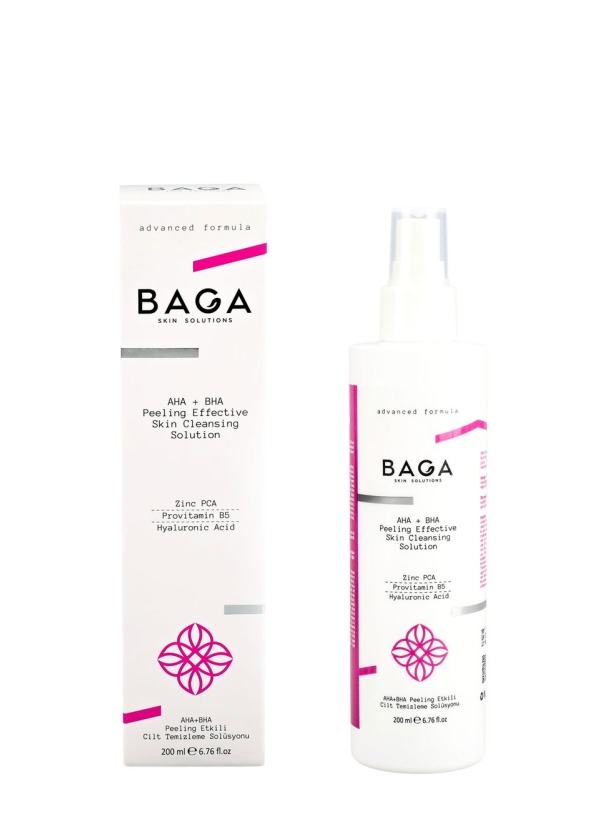 Aha+Bha Peeling Etkili Canlandırıcı ve Gözenek Sıkılaştırıcı Cilt Temizleme Solüsyonu 200 Ml