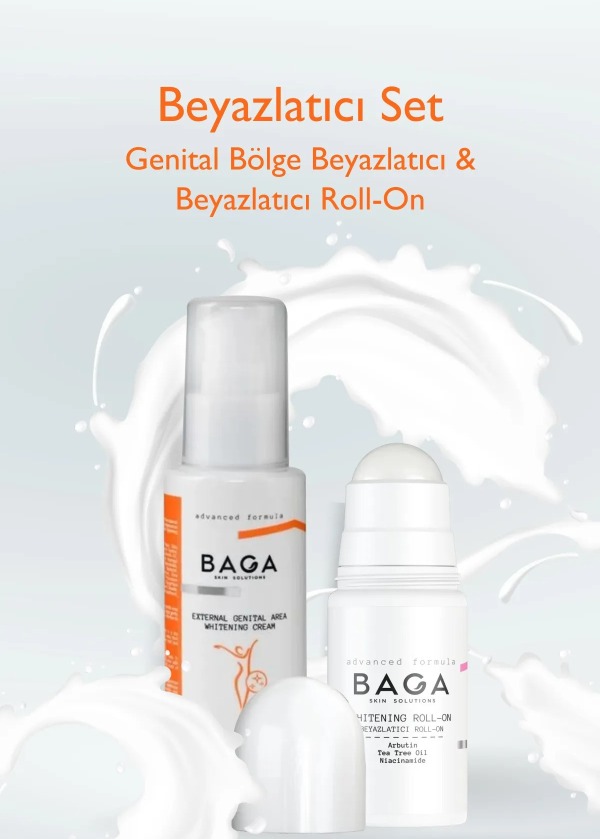 Baga Beyazlatıcı Set Genital Bölge Beyazlatıcı & Roll-on 2'li Set